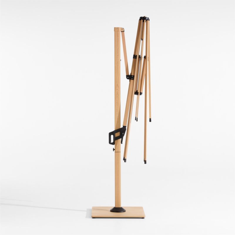 9' Square Faux Wood Metal Cantilever Outdoor Patio Umbrella Frame added by Spoak Member