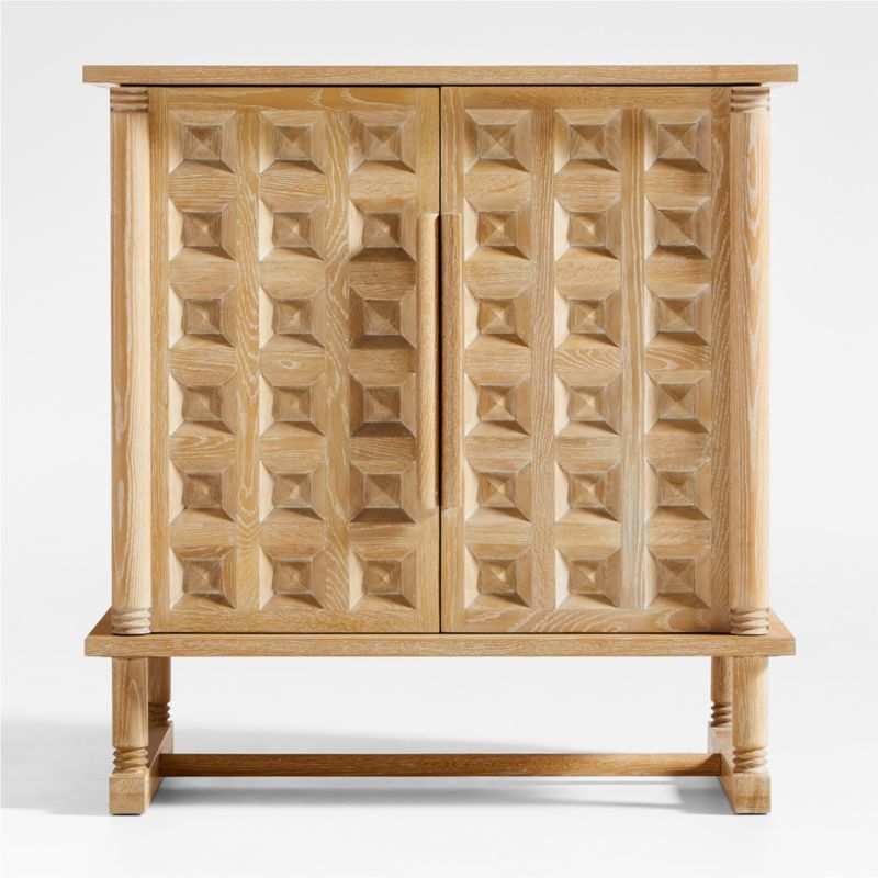 Honore Natural Oak Wood 38" Bar Cabinet by Athena Calderone added by Spoak Member