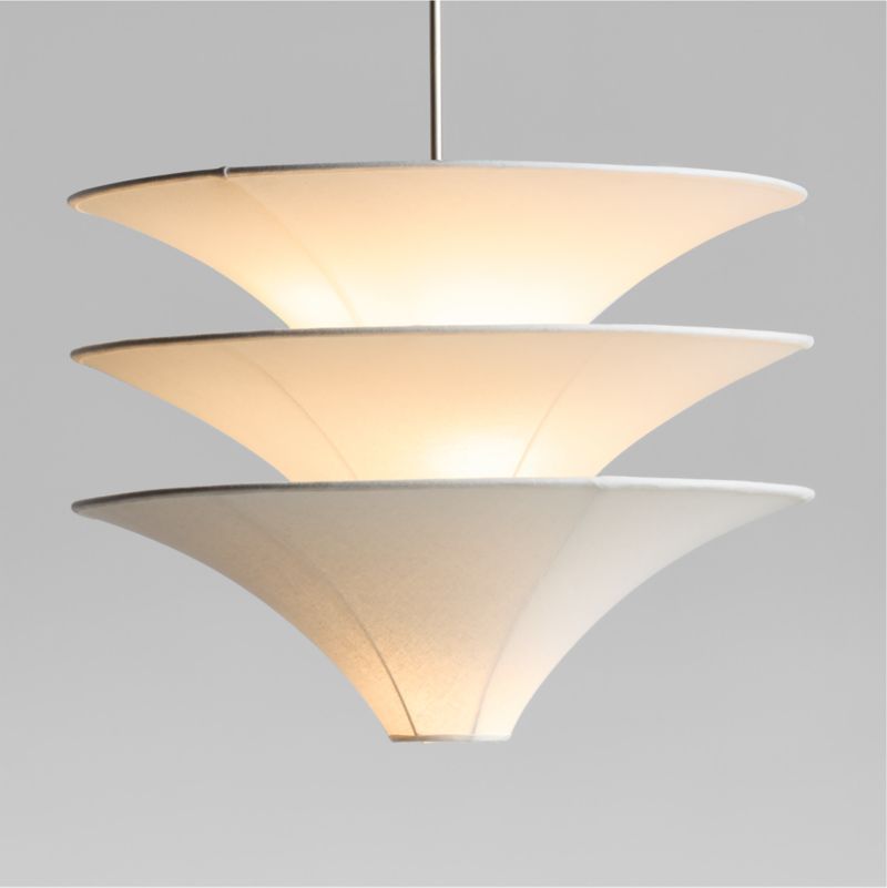 Trésor Three Tiered Fabric Pendant Light by Athena Calderone added by Spoak Member