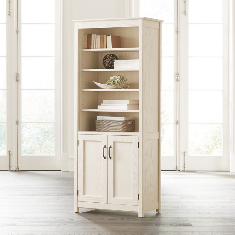 Ainsworth Cream Media Storage Tower with Glass/Wood Doors added by Spoak Member
