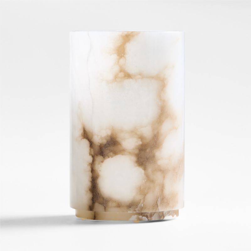Large Alabaster Hurricane Pillar Candle Holder added by Spoak Member