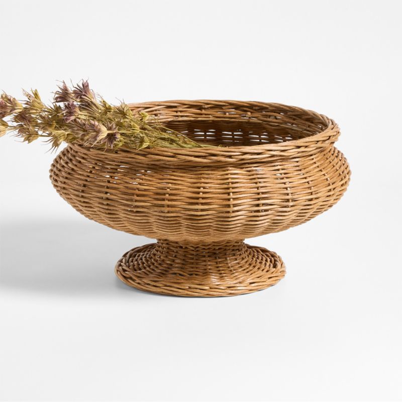 Alford Brown Woven Rattan Centerpiece Bowl 16.5" added by Spoak Member