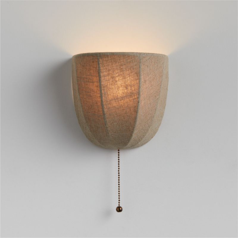 Allegra Wall Sconce with Linen Shade by Jake Arnold added by Spoak Member