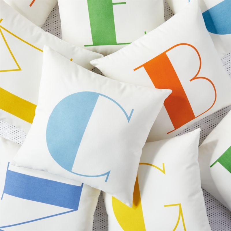 Alphabet Letter Throw Pillows | Crate & Kids added by Bruna Renovato