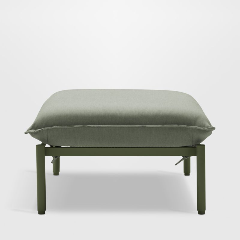 Neighbor ™ Aluminum Outdoor Ottoman with Olive Sunbrella ® Cushions added by Spoak Member