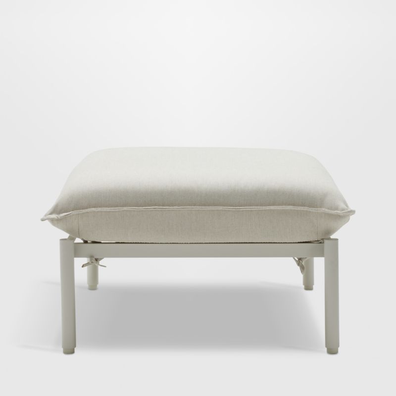 Neighbor ™ Aluminum Outdoor Ottoman with Putty Sunbrella ® Cushions added by Spoak Member