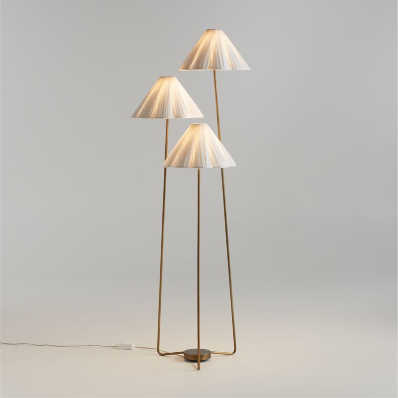 Alva Brass Metal 3-Light Floor Lamp 71" added by Spoak Member
