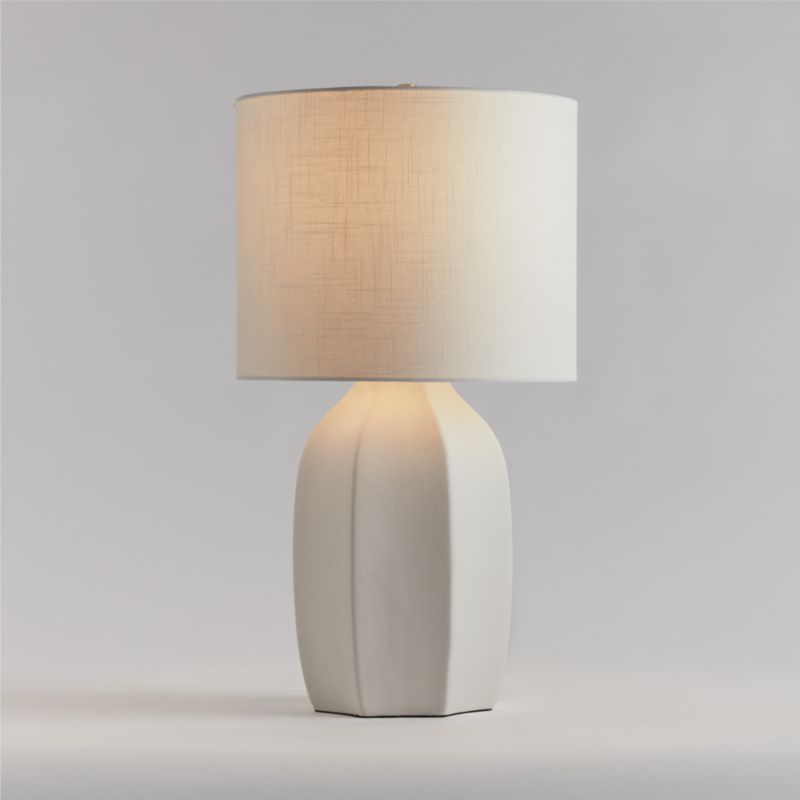 Amaryllis Small White Ceramic Table Lamp 24.5" added by Spoak Member