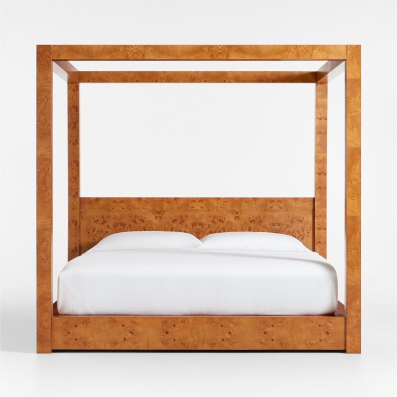 Ambrose Mappa Burl Wood King Canopy Bed added by Spoak Member