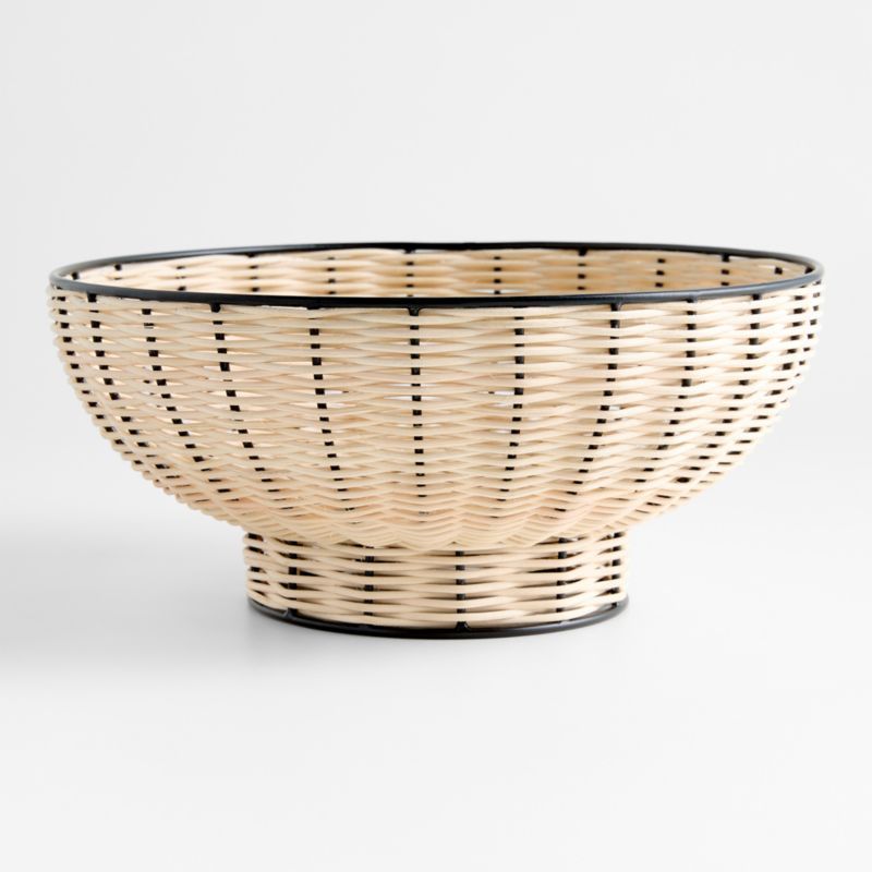 Amira Black and Wicker 12" Pedestal Bowl added by Spoak Member