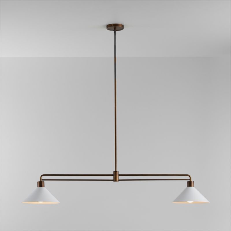 Andre White and Brass 2-Light Pendant added by Spoak Member
