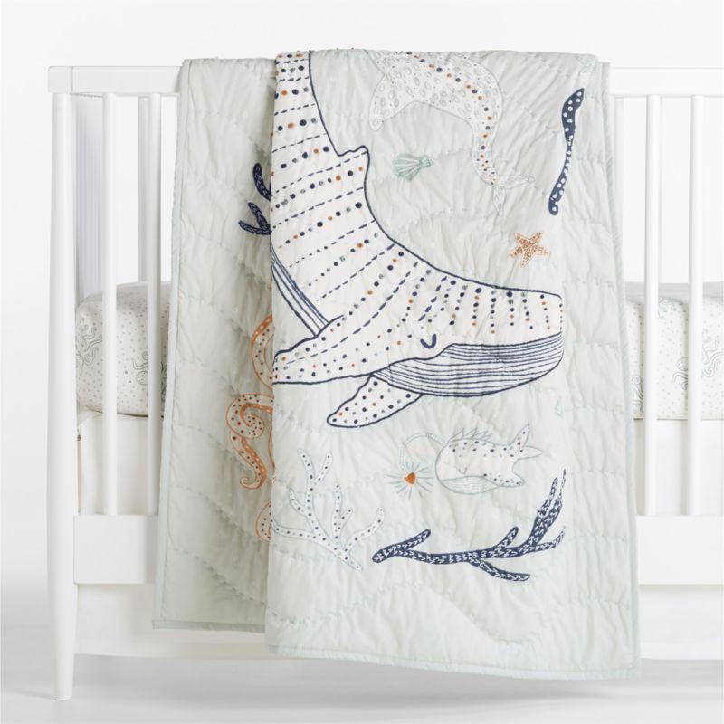 Aquatic Life Organic Cotton Baby Crib Quilt added by Spoak Member