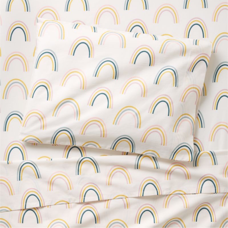 Stay Cool Asha Rainbow Organic Cotton Toddler Sheet Set added by Spoak Member