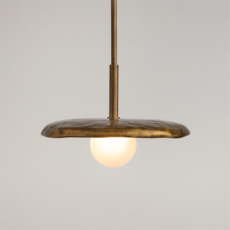 Lilypad Metal and Glass Pendant Light by Brigette Romanek added by Spoak Member