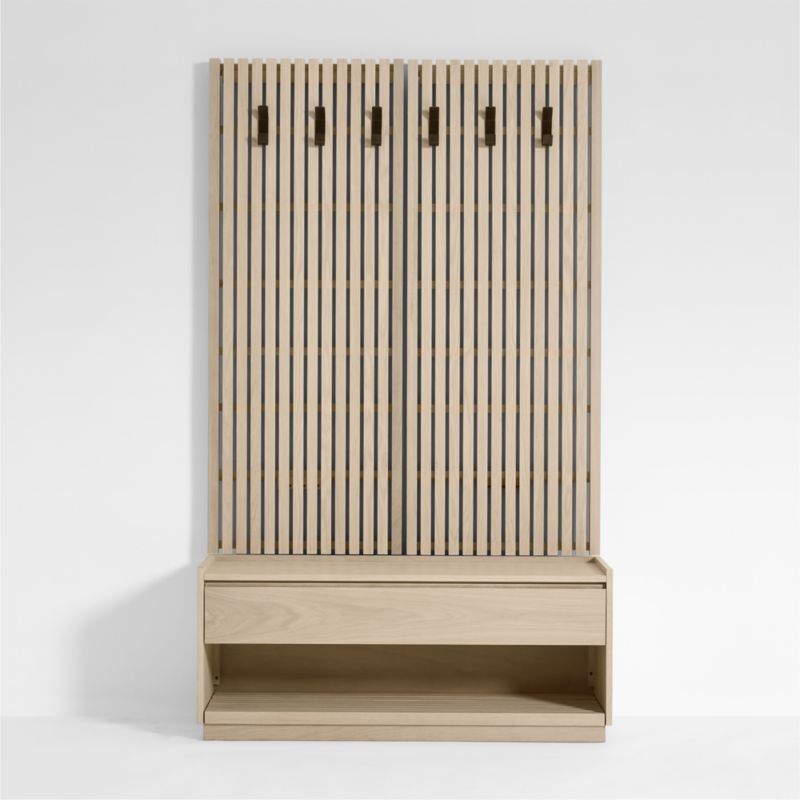 Batten 47.5" White Oak Storage Bench and Panel Set added by Spoak Member
