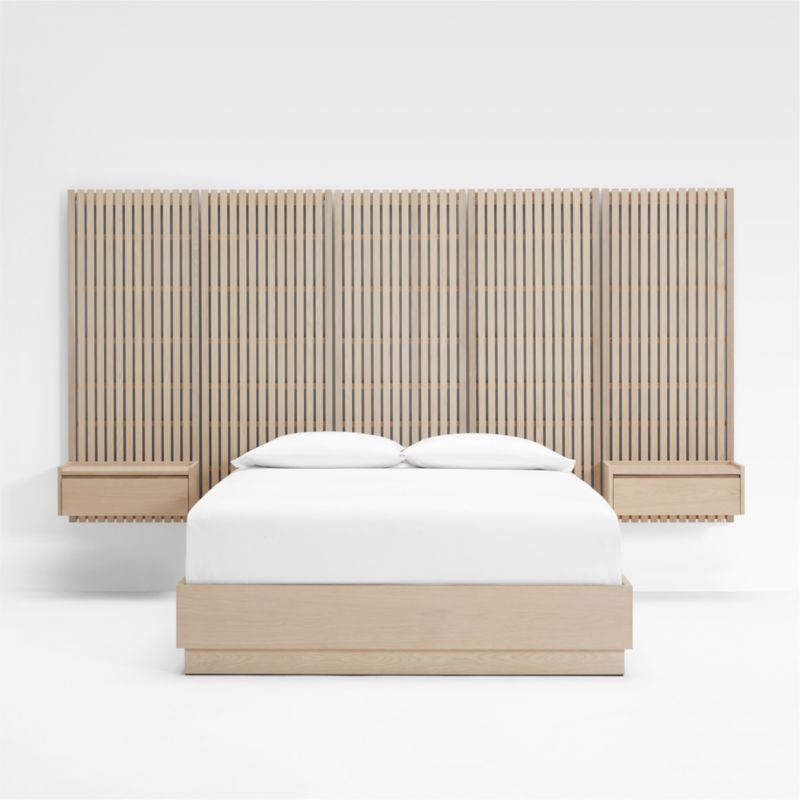 Batten White Oak Queen Plinth-Base Bed and Nightstands added by Spoak Member