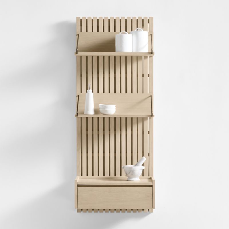Batten 60" White Oak Panel and Floating Drawer Set added by Spoak Member