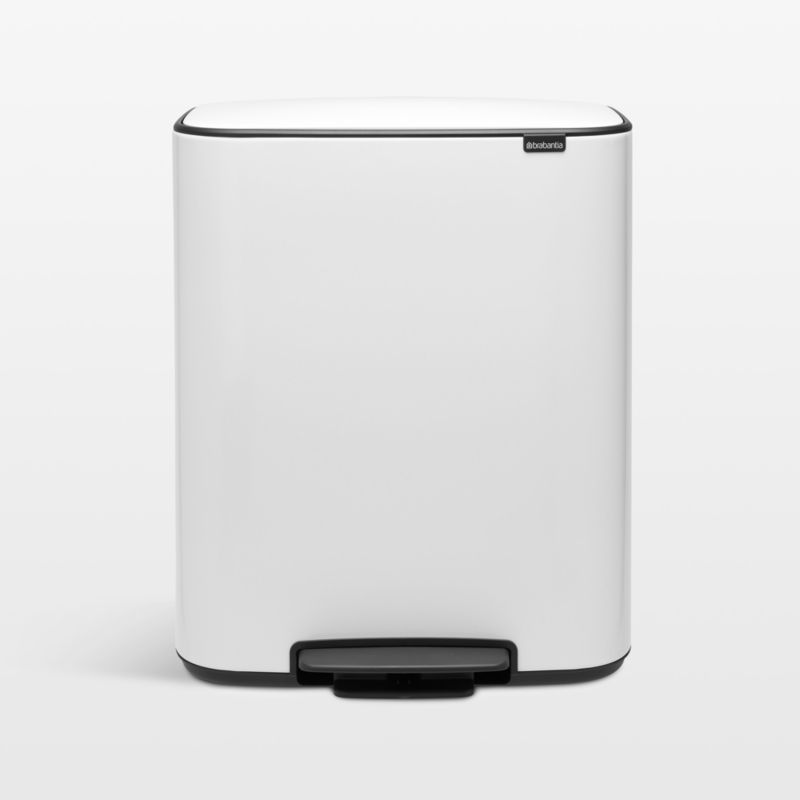 Brabantia White Bo Step On Dual Compartment Recycling Trash Can, 2 x 8 Gallon added by Spoak Member