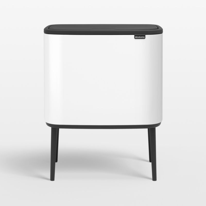 Brabantia Bo Touch Top Trash Can, Dual Compartment, White, 3 + 6 Gallon added by Spoak Member