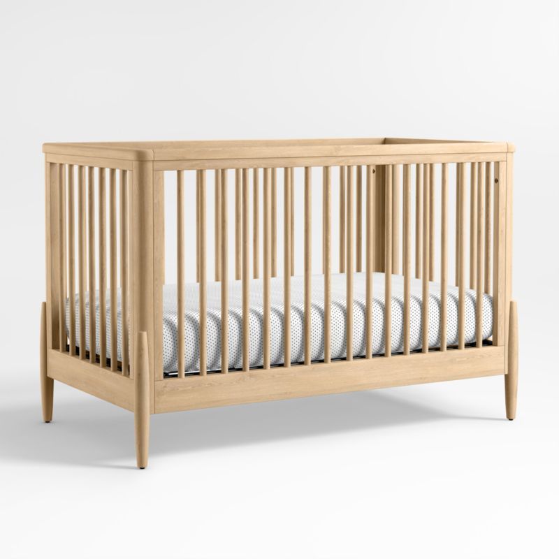 Bodie Natural Oak Wood Baby Crib + Reviews | Crate & Kids added by Sofia Millares