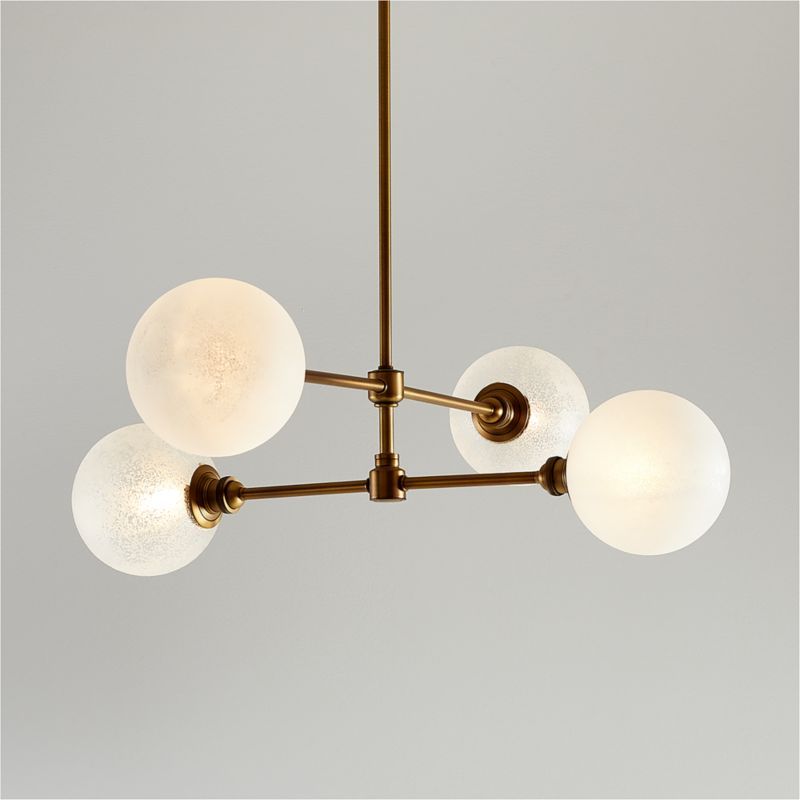 Bouldin Salt Blasted Glass Chandelier Light added by Spoak Member