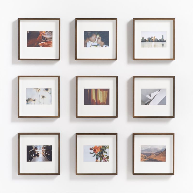 9-Piece Brushed Antique Bronze 4x6 Gallery Wall Frame Set added by Spoak Member