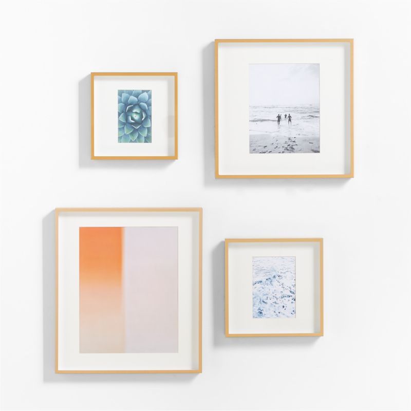 4-Piece Brushed Brass Gallery Wall Frame Set added by Spoak Member