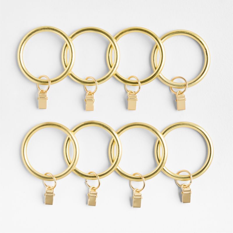 Brushed Brass 1.5" Window Curtain Rings, Set of 8 added by Spoak Member