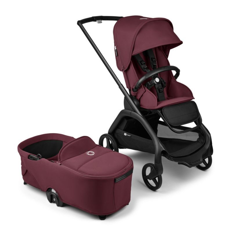 Bugaboo Dragonfly Seat & Bassinet Complete Dark Cherry Red with Black Frame Baby Stroller added by Spoak Member