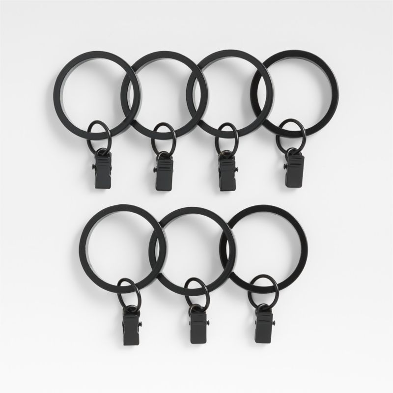 Matte Black 1" Curtain Rings, Set of 7 added by Spoak Member