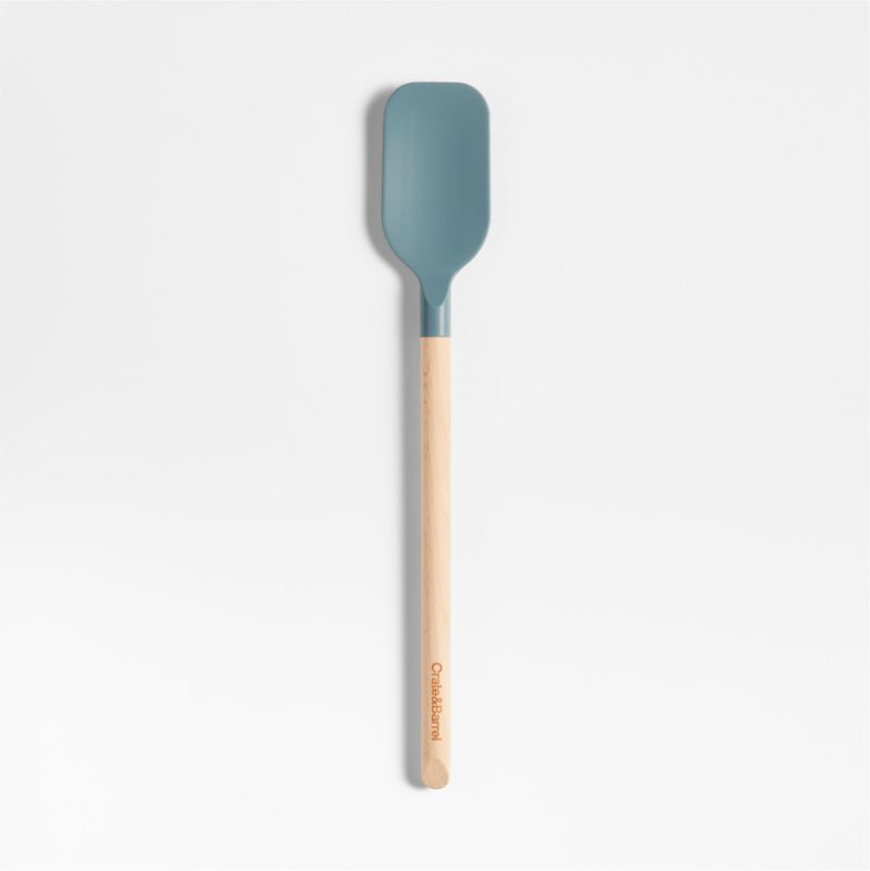Crate & Barrel Deep Sage Green Silicone and Wood Spoonula added by Spoak Member