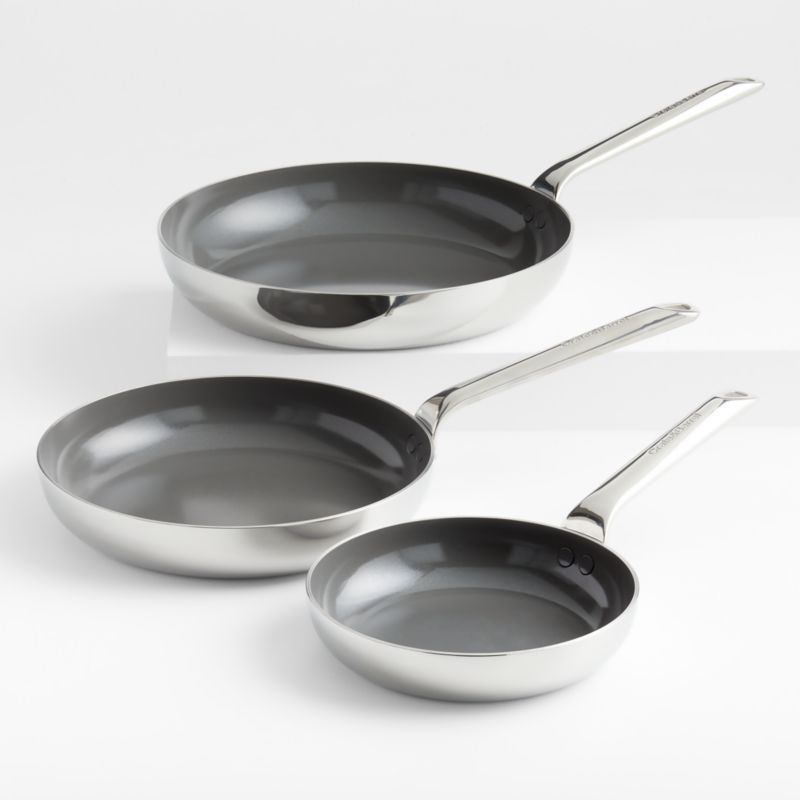 Crate & Barrel EvenCook Core ® Ceramic Non-Stick Fry Pans, Set of 3 added by Spoak Member