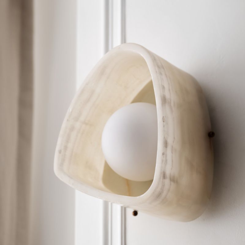 Cloud White Onyx Dual Flush Mount & Wall Sconce Light by Brigette Romanek added by Spoak Member