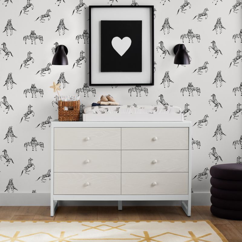 Tempaper Zebras In Love White Peel and Stick Wallpaper added by Spoak Member