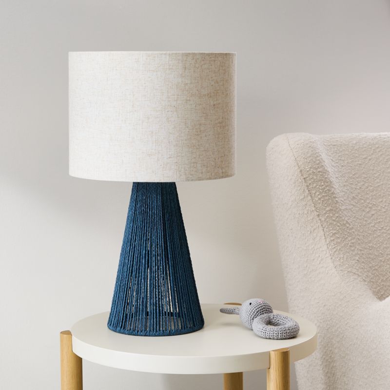 Liam Geo Navy Blue Rope Kids Table Lamp added by Spoak Member