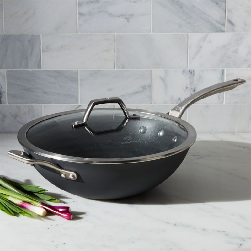 Calphalon ® Signature 12" Non-Stick Flat-Bottom Wok with Lid added by Spoak Member