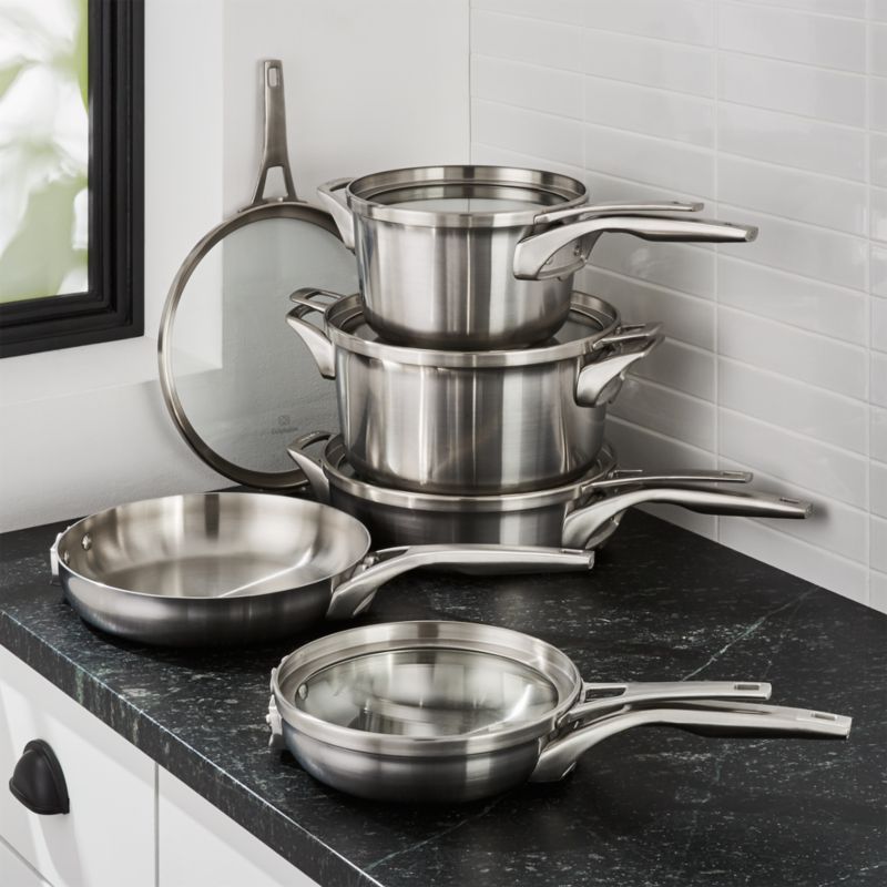 Calphalon ® Premier 10-Piece Space-Saving Stainless Steel Cookware Set added by Spoak Member