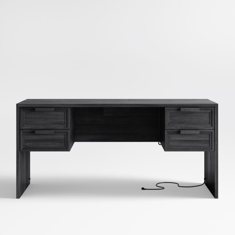 Calypso 64" Black Wood Desk with Outlets added by Spoak Member