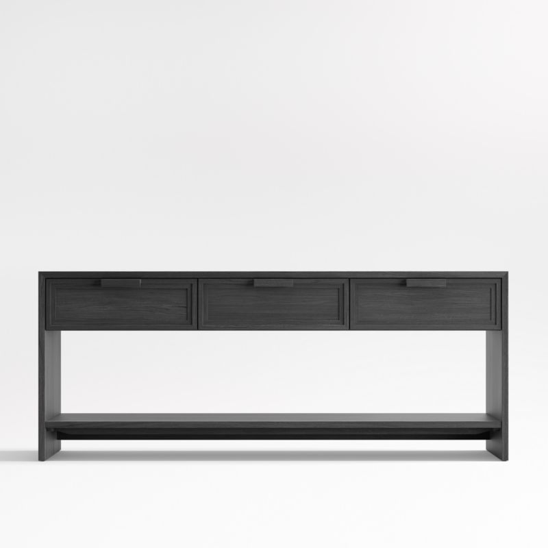 Calypso 72" Rectangular Black Wood Storage Console Table added by Spoak Member