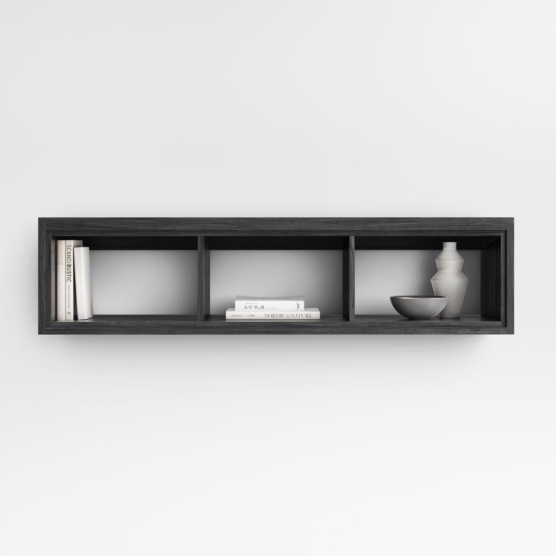 Calypso Black Wood Wall-Mounted Storage added by Spoak Member