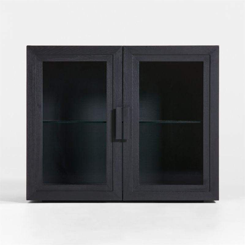 Calypso Black Wood Modular Glass Door Cabinet Base added by Spoak Member