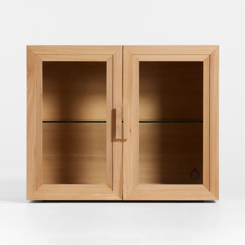 Calypso 36" Natural Wood Modular Glass Door Cabinet Base added by Spoak Member