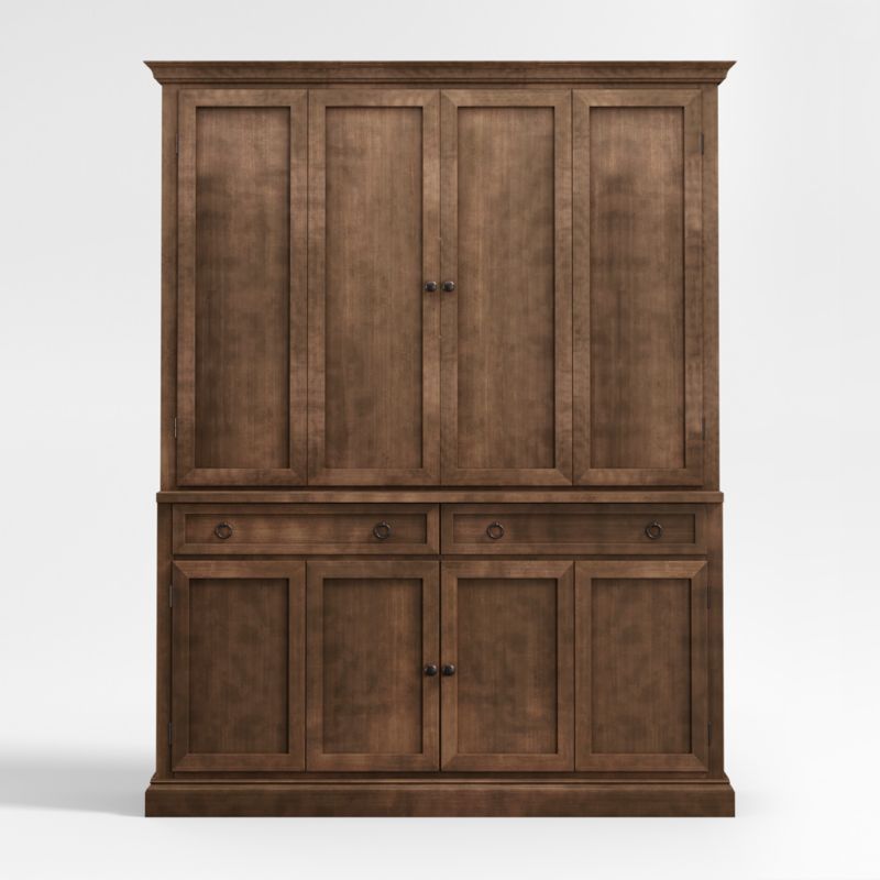 Cameo Nero Noce 2-Piece Entertainment Center with Wood Doors added by Spoak Member