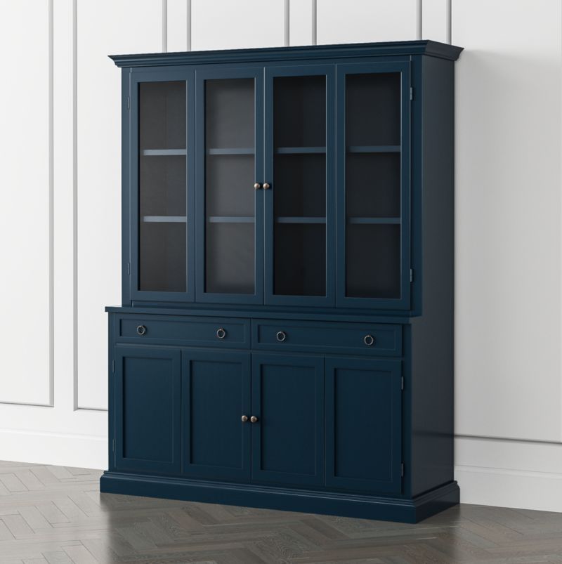 Cameo Indigo 2-Piece Entertainment Center with Wood and Glass Doors added by Spoak Member