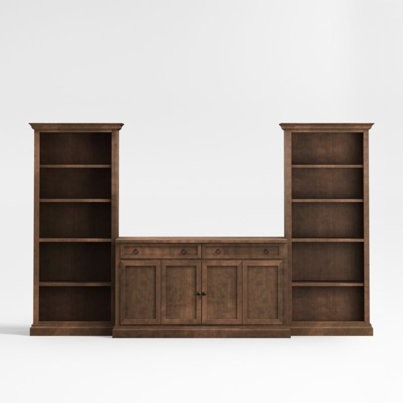 Cameo Nero Noce 3-Piece Entertainment Center with Open Bookcases added by Spoak Member