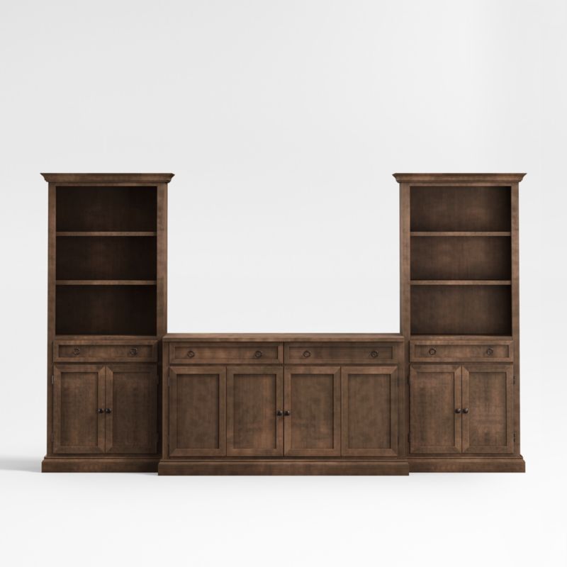 Cameo Nero Noce 3-Piece Entertainment Center with Storage Bookcases added by Spoak Member