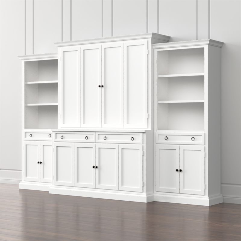 Cameo 4-Piece White Storage Bookcase Entertainment Center added by Spoak Member