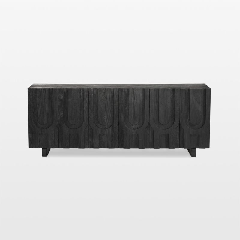 Camila 72" Aged Black Wood Storage Media Console added by Spoak Member