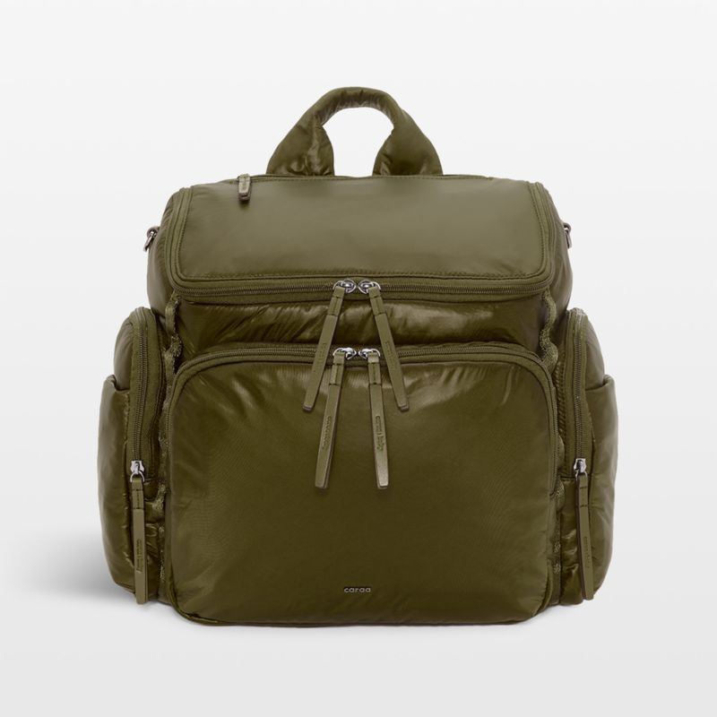 Caraa Large Olive Green Nylon Baby Diaper Bag added by Spoak Member