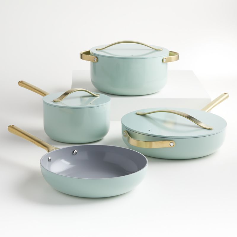 Caraway Home 7-Piece Silt Green Non-Stick Ceramic Cookware Set added by Spoak Member